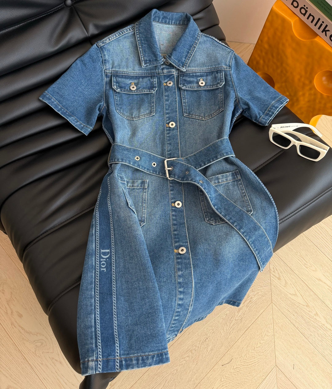dior denim dress Dior // Denim Sleeveless Dress  VSP Consignment