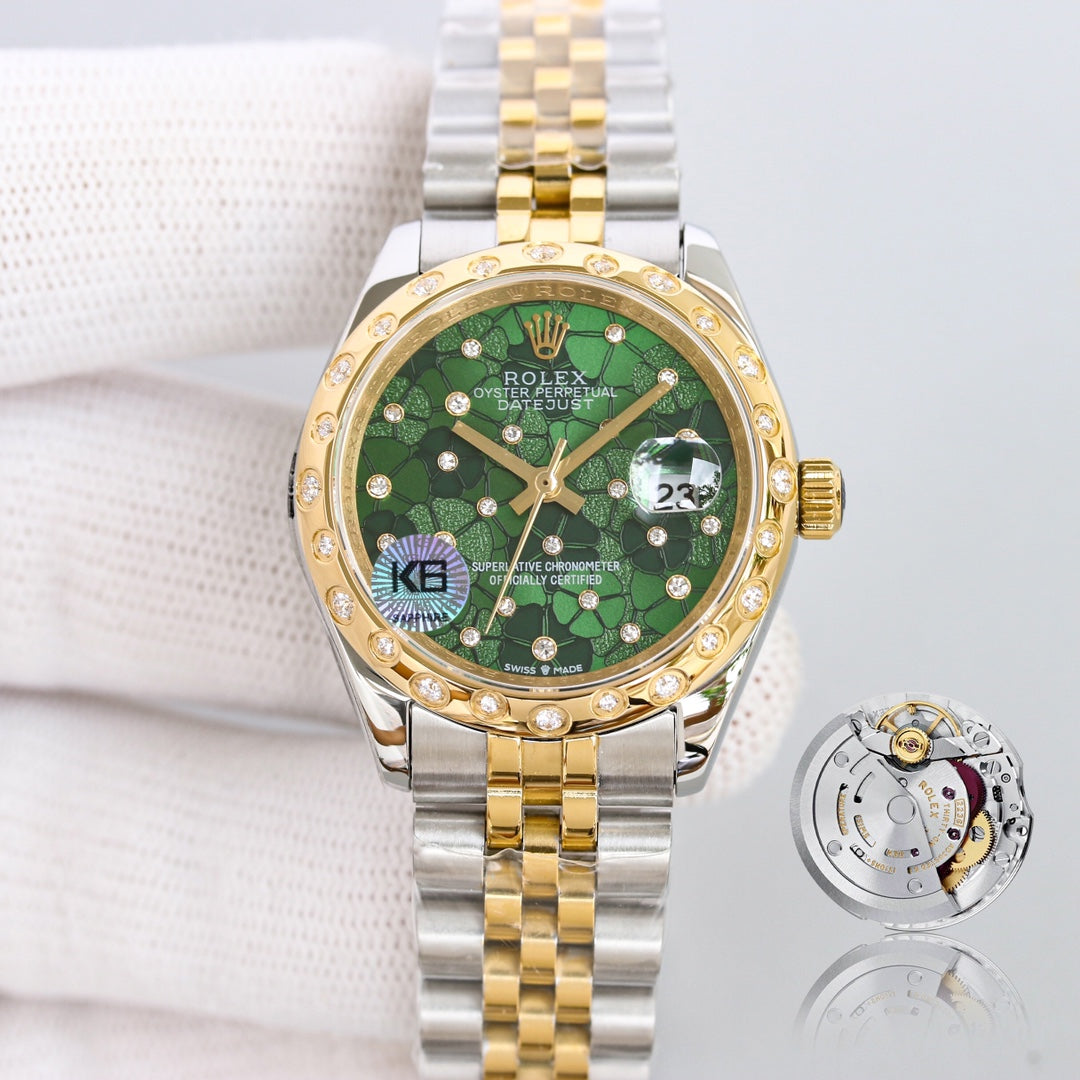DATEJUST 31  GOLD BLUE DIAL