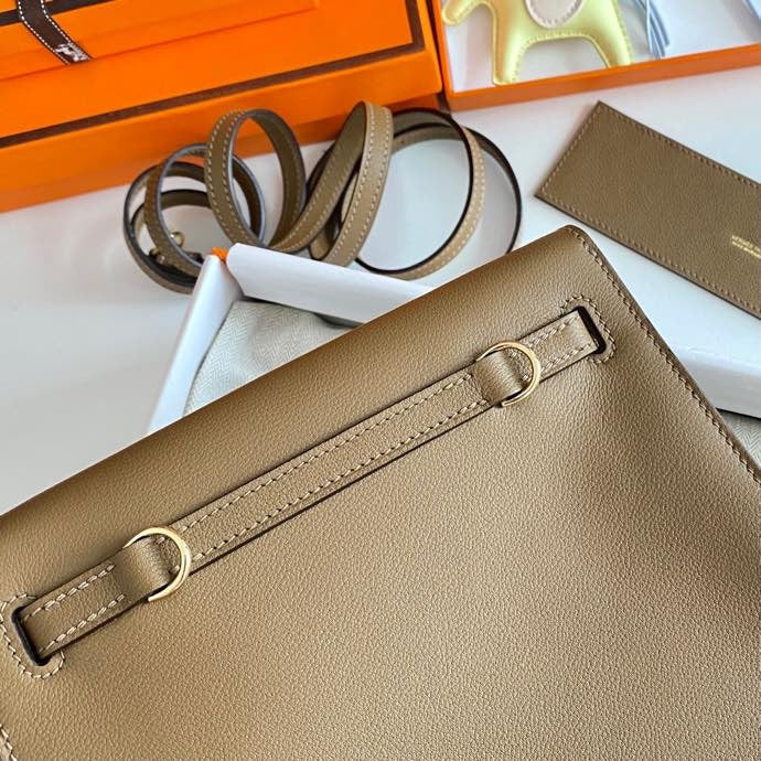 Kelly Danse II 22cm Brown Evercolor Leather Ghw