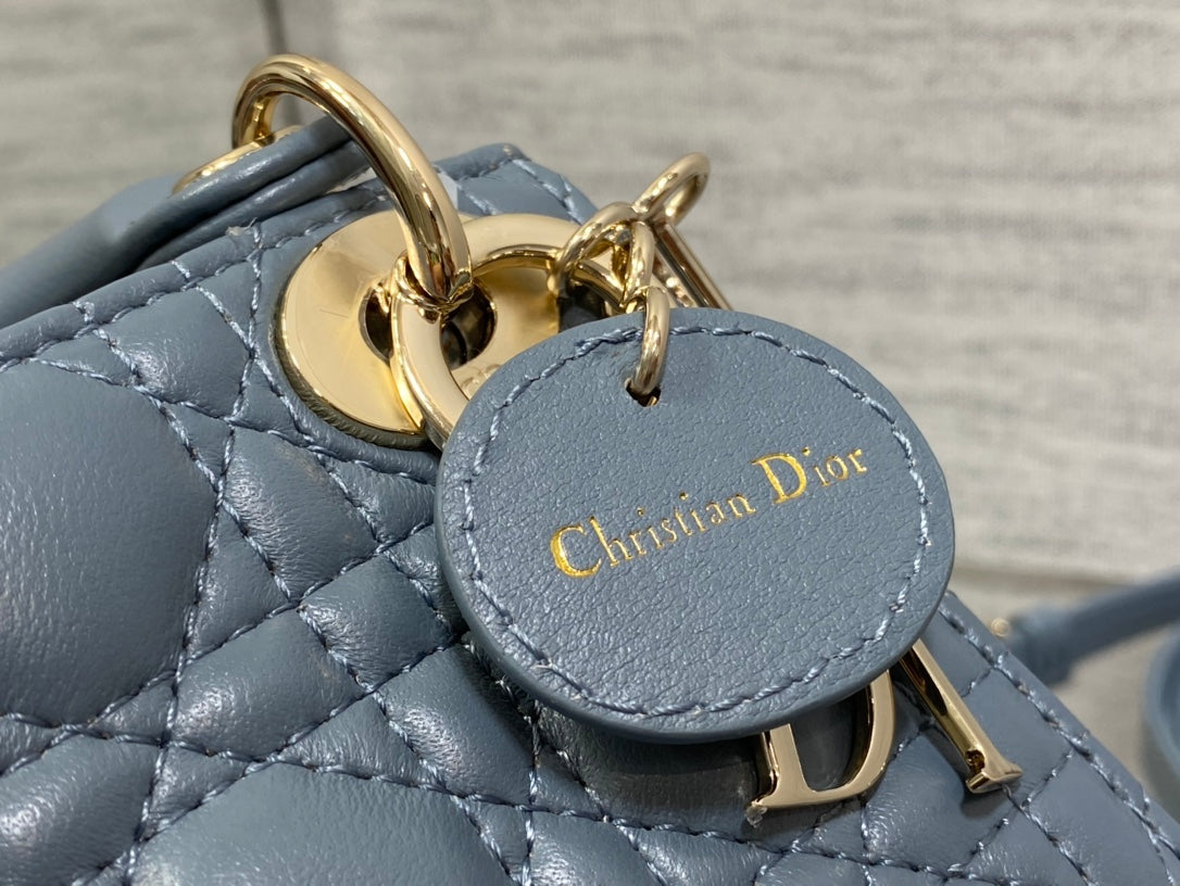 micro lady 12 raf blue lambskin ghw