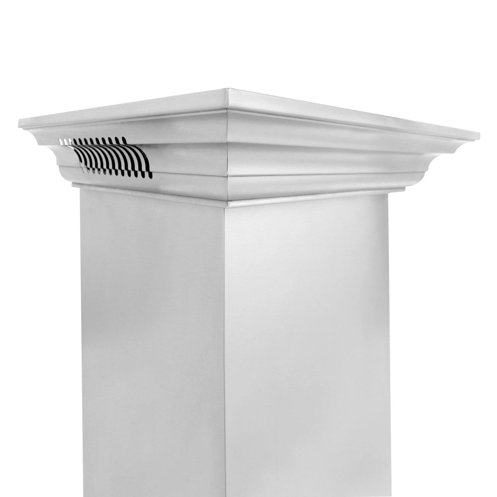 ZLINE Professional Wall Mount Range Hood in Stainless Steel with Built-in CrownSound™ Bluetooth Speakers (697CRN-BT)