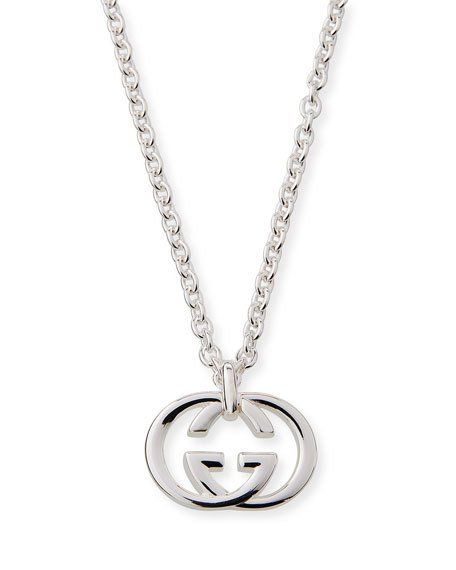 GG PEDANT SILVER NECKLACE