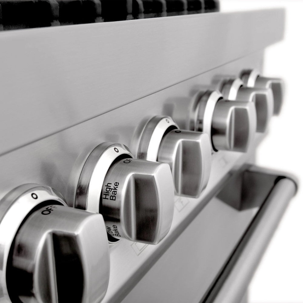 ZLINE 48" Professional Dual Fuel Range in Stainless Steel with Color Door Options (RA48)