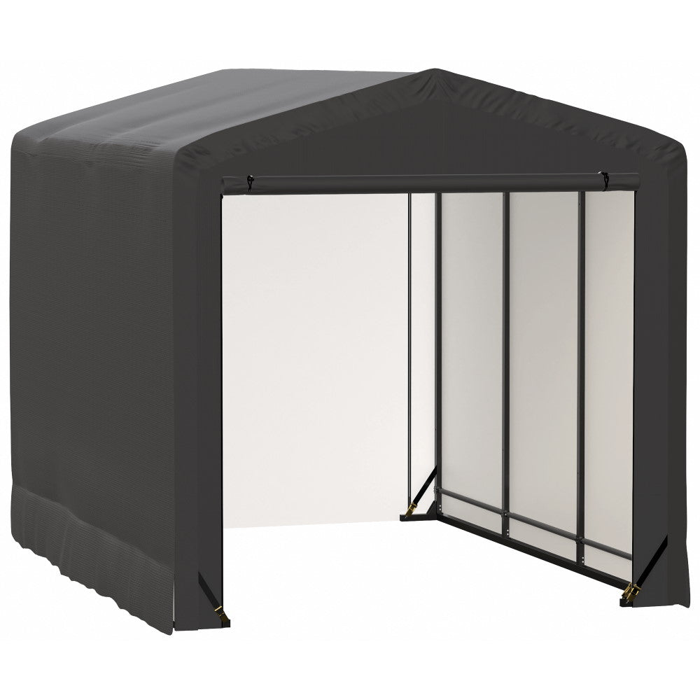ShelterLogic ShelterTube Wind and Snow-Load Rated Garage, 10 ft. Wide Gray