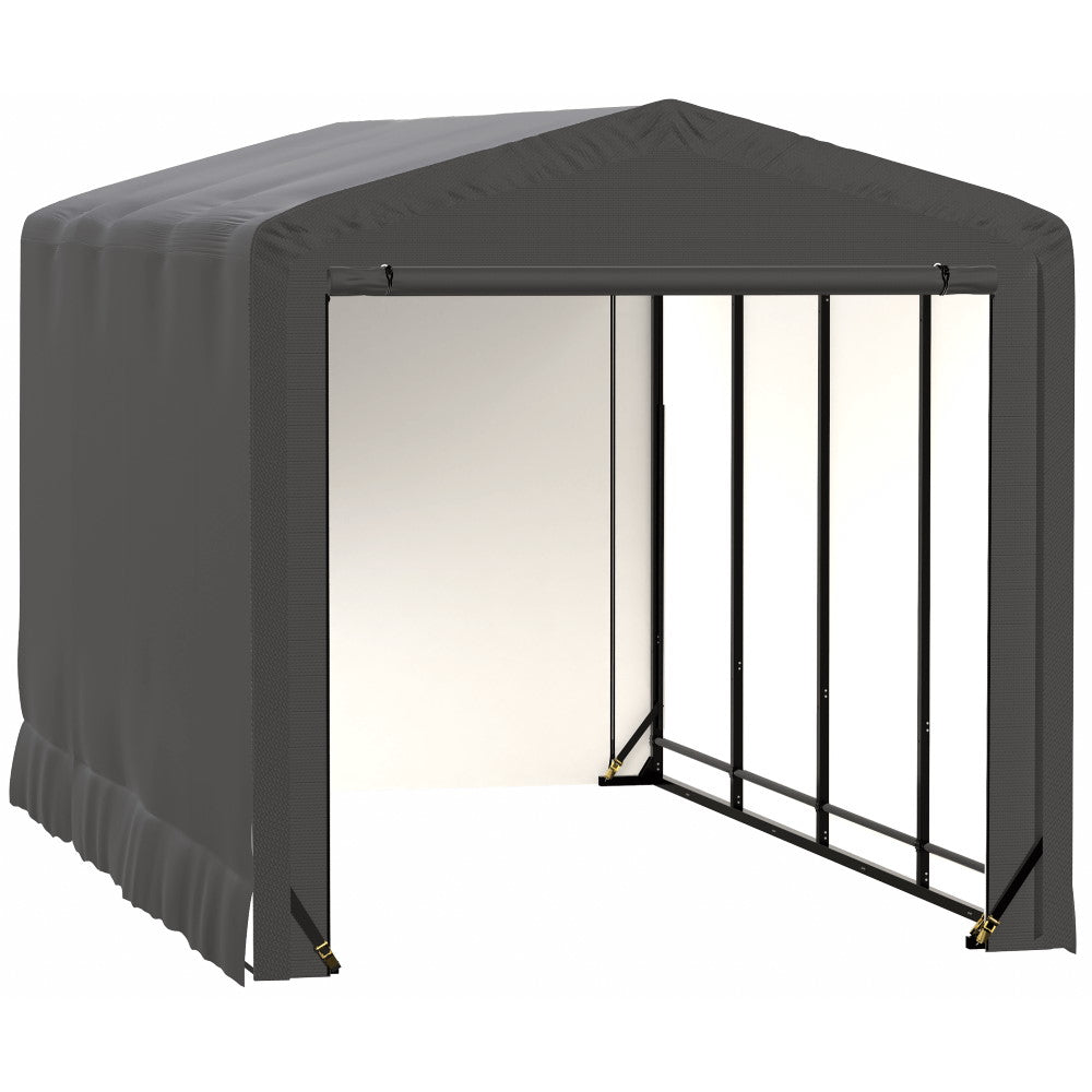ShelterLogic ShelterTube Wind and Snow-Load Rated Garage, 10 ft. Wide Gray