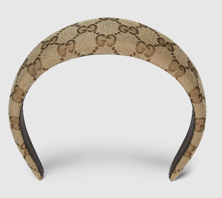 Gucci Original GG Canvas Beige Ebony Headband