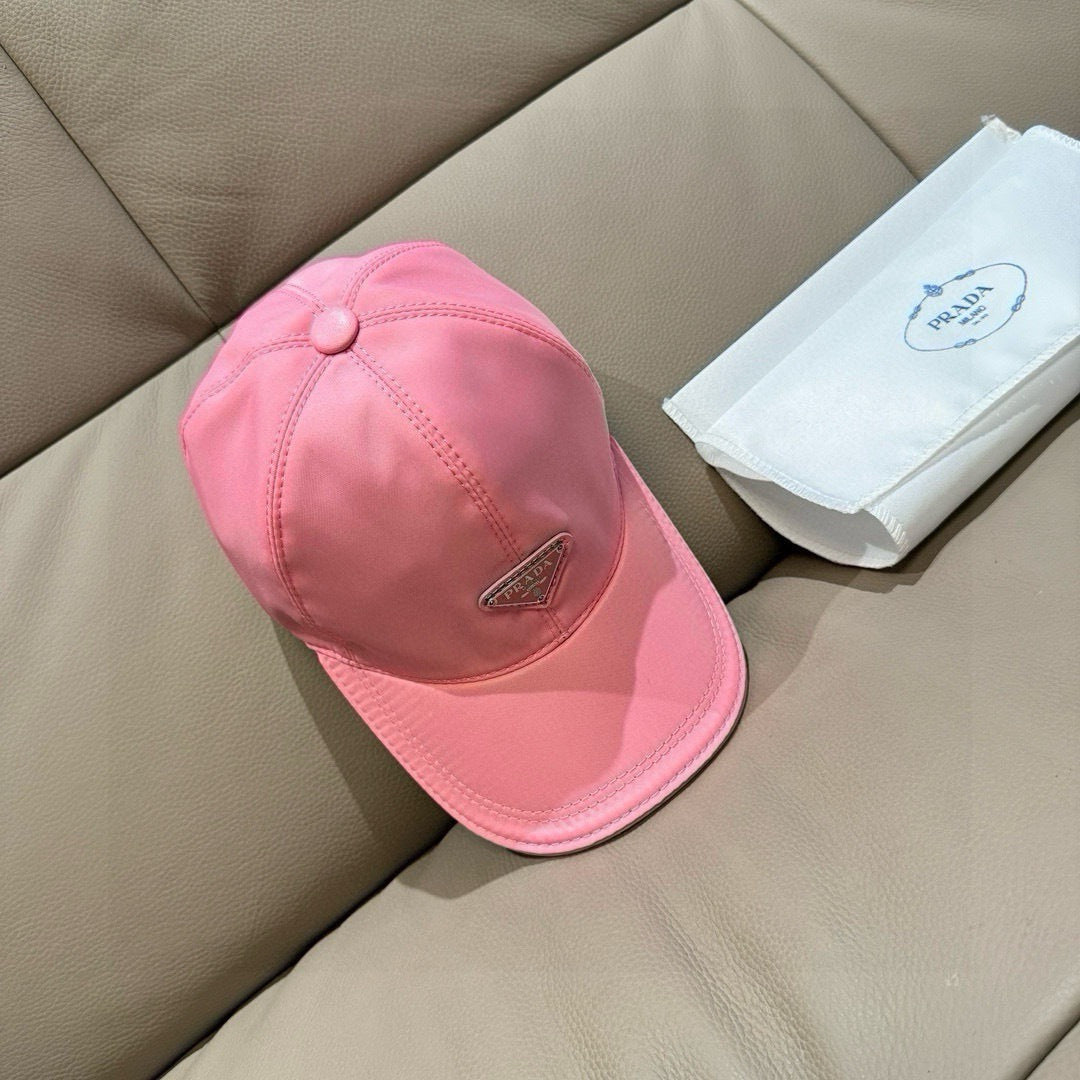 Prada Logo Canvas Baseball Hat 213430
