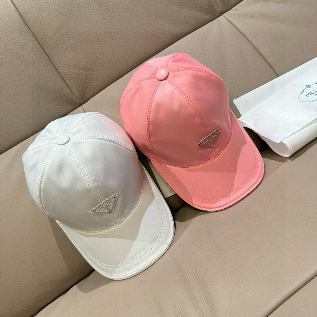Prada Logo Canvas Baseball Hat 213430