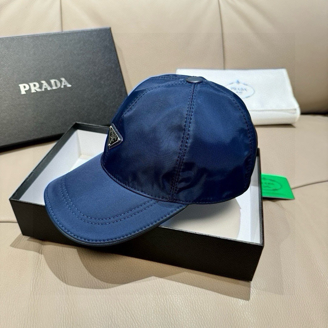 Prada Logo Canvas Baseball Hat 213430