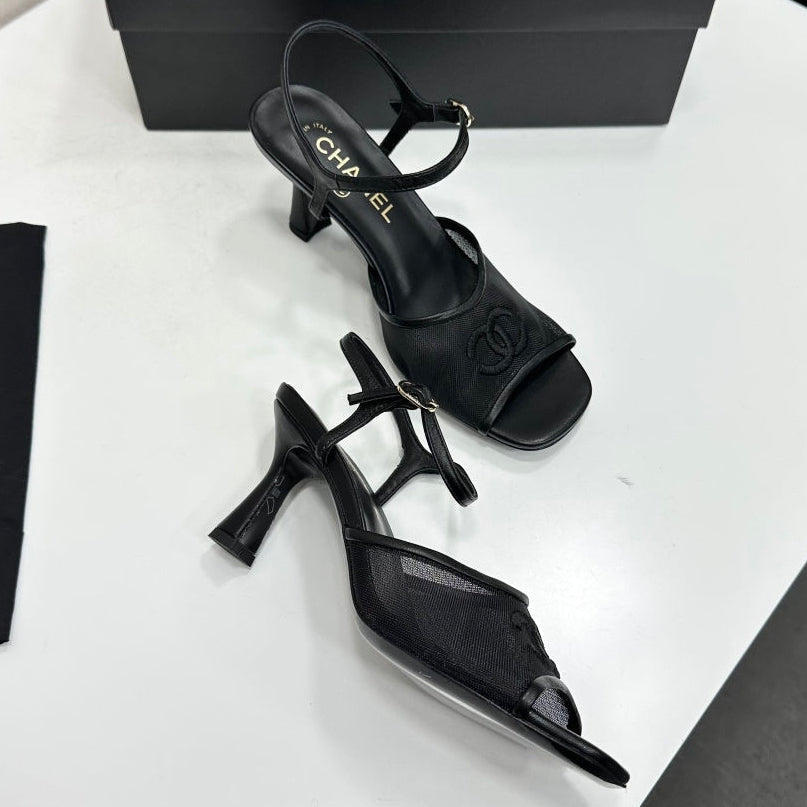 Chanel 2026  Sandals 70mm Mesh Lambskin 926435