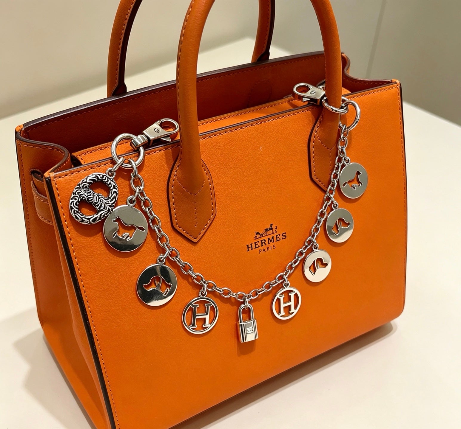 Hermes Breloque Olga Silver Metal