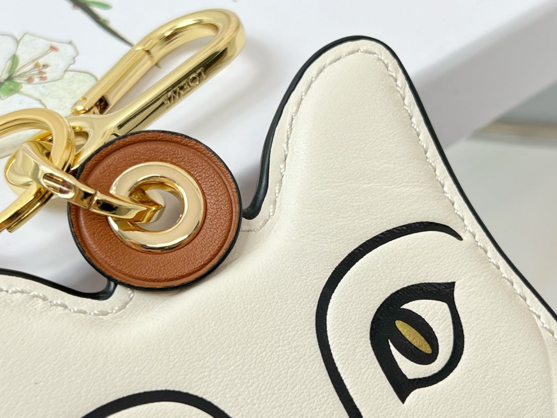Loewe Cat Charm Leather