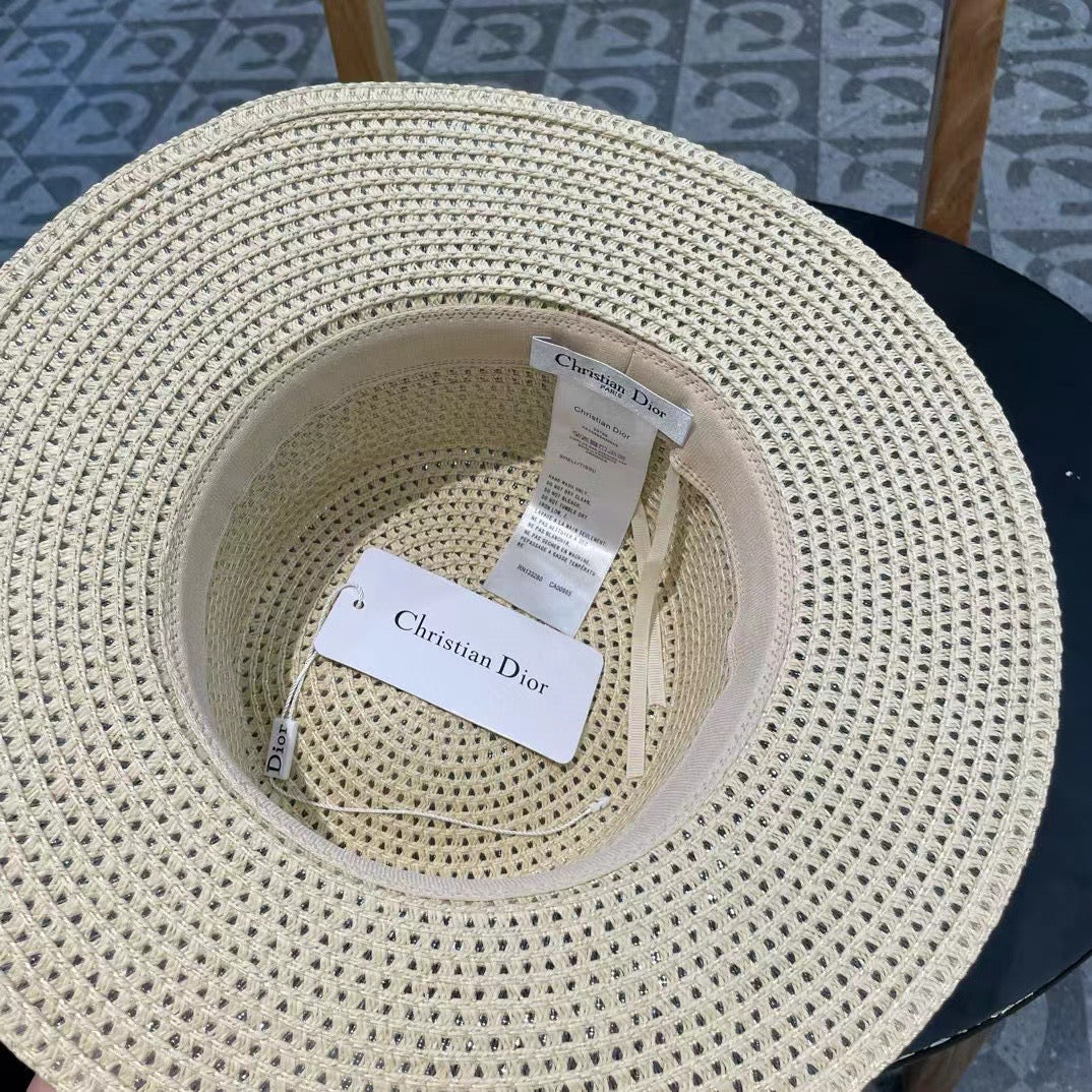 Dior Logo Straw Hat 219084
