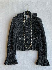 CC 25 Set Tweed Black Polyester Wool