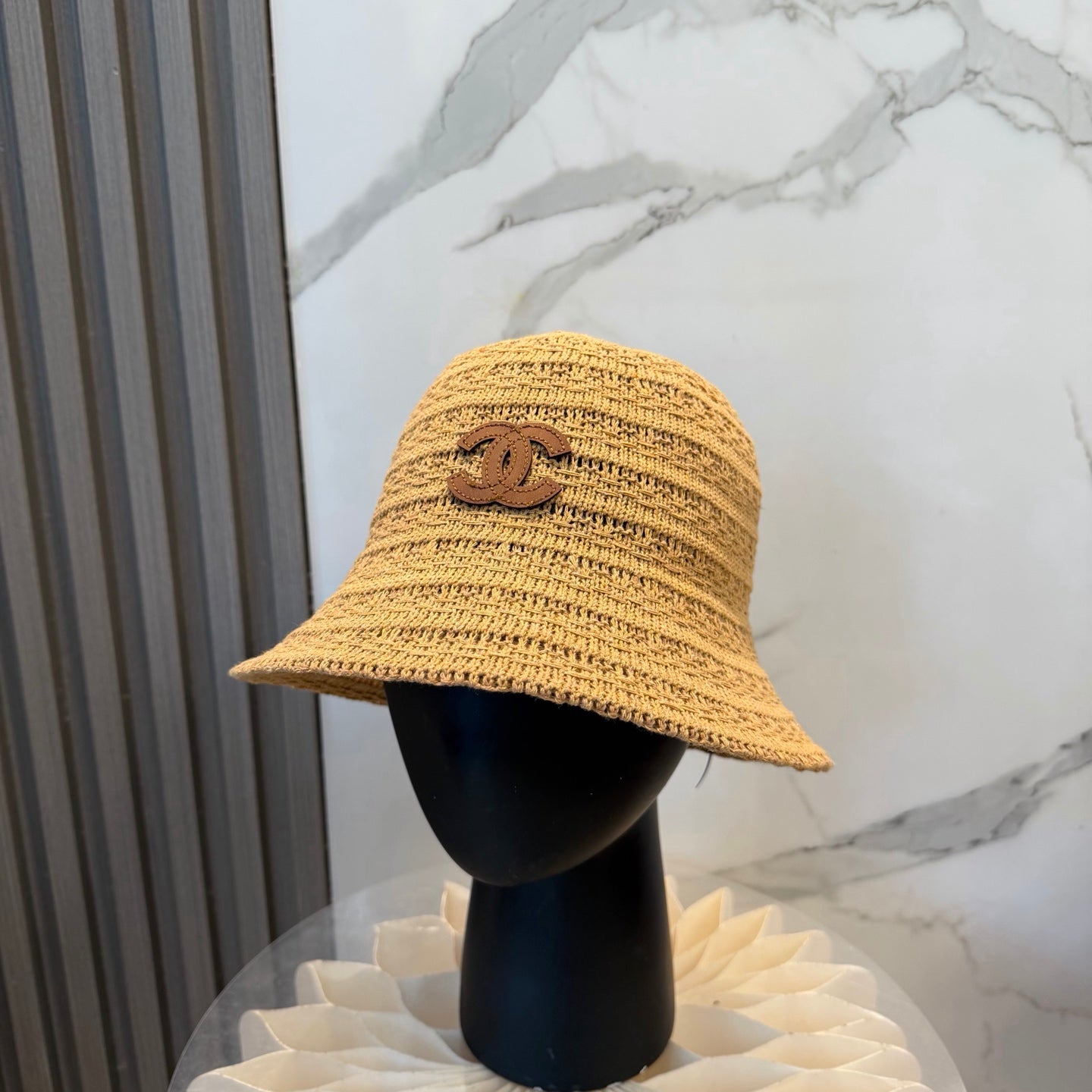 Chanel Knitted Straw Hat 229240