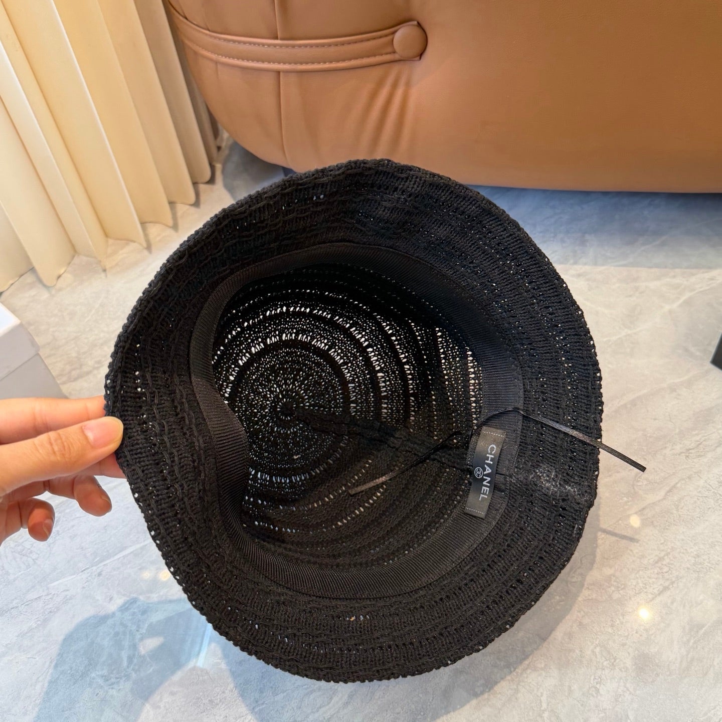 Chanel Knitted Straw Hat 229240