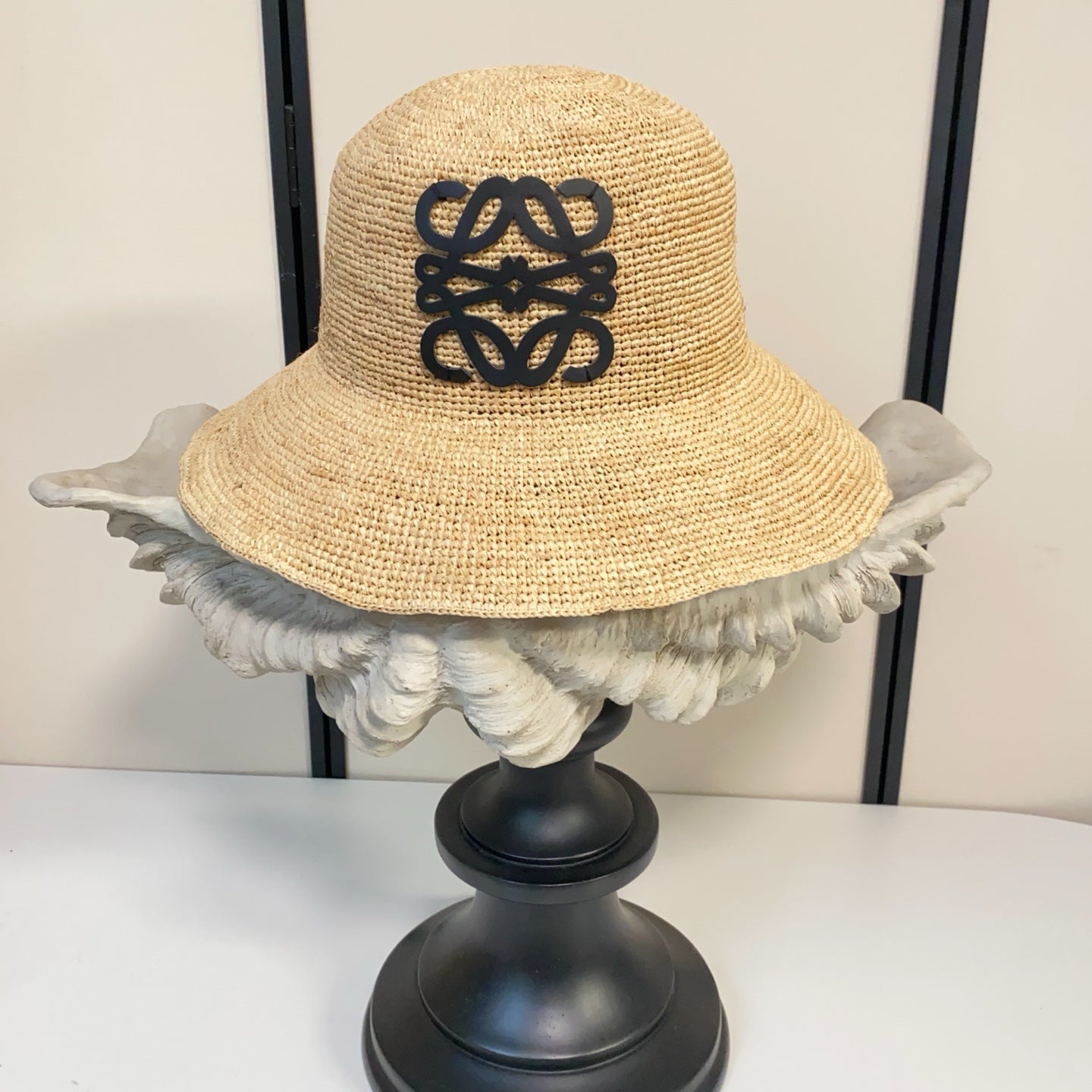 Loewe Raffia Logo Bucket Hat 360778