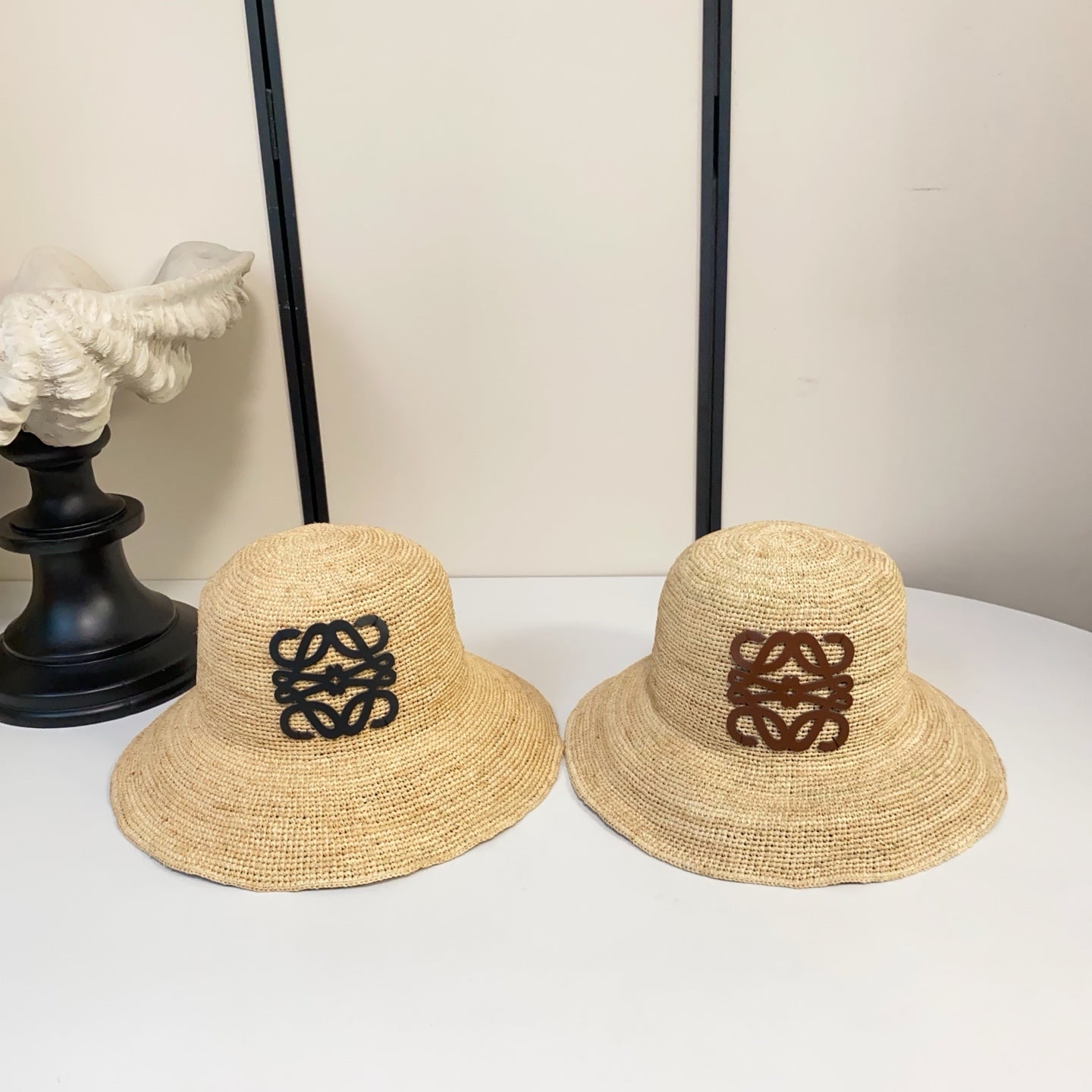 Loewe Raffia Logo Bucket Hat 360778