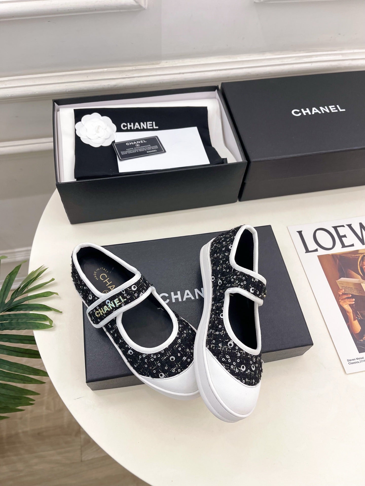 Chanel 2026 Mary Jane Shoes Sheepskin Tweed 831463
