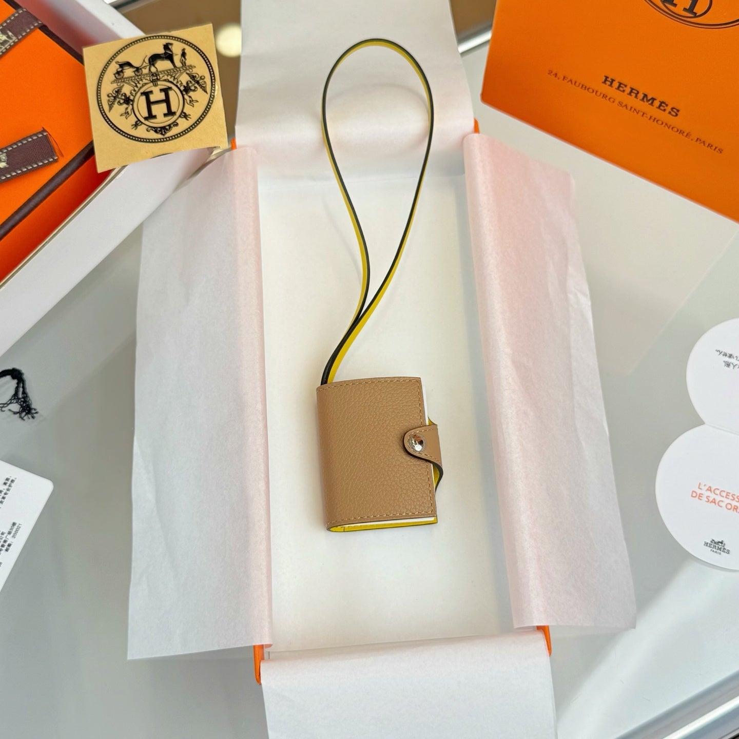 Hermes Ulysse Nano Bag Charm Leather
