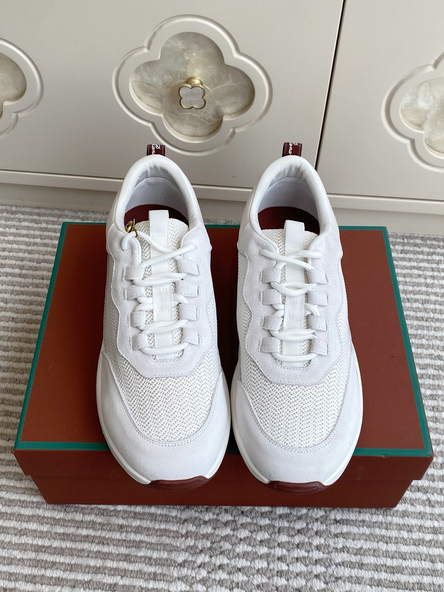 Loro Piana 2026 Week End Walk Sneaker Mesh Suede 934351