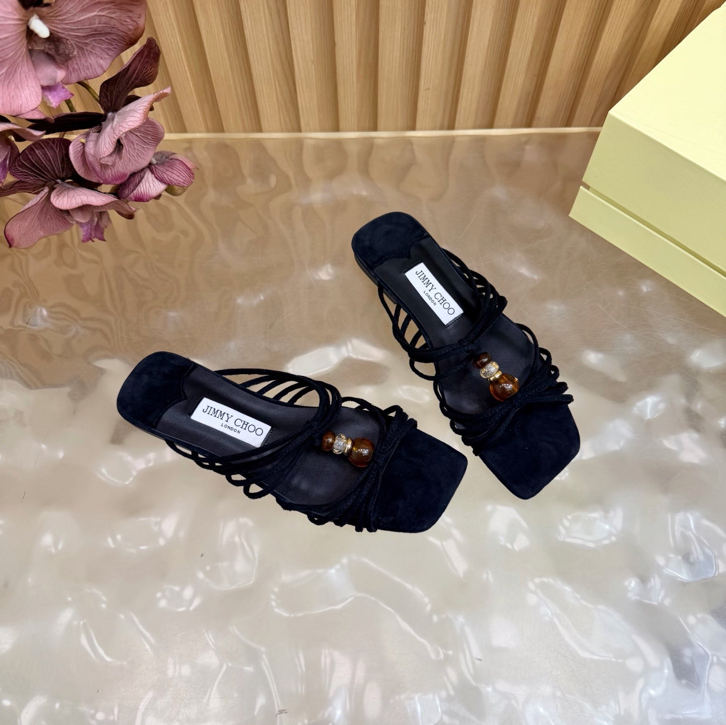 Jimmy Choo 2026 Lova Sandals Suede With Beads 949796