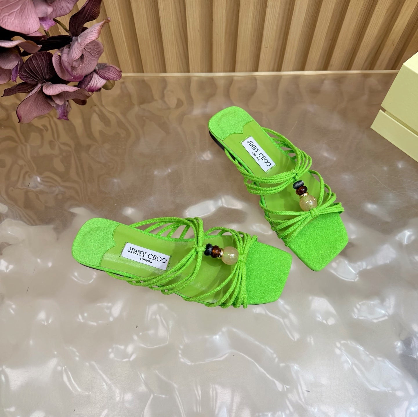 Jimmy Choo 2026 Lova Sandals Suede With Beads 949796