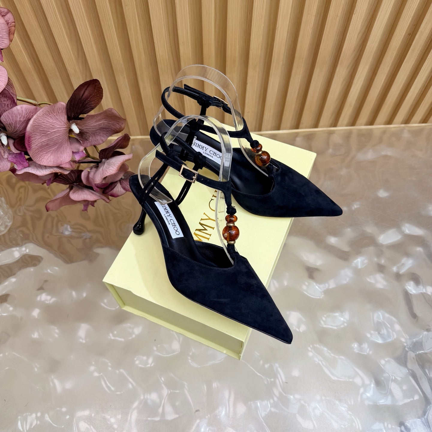 Jimmy Choo 2026 Lauri Slingback 65mm Suede Leather 949800