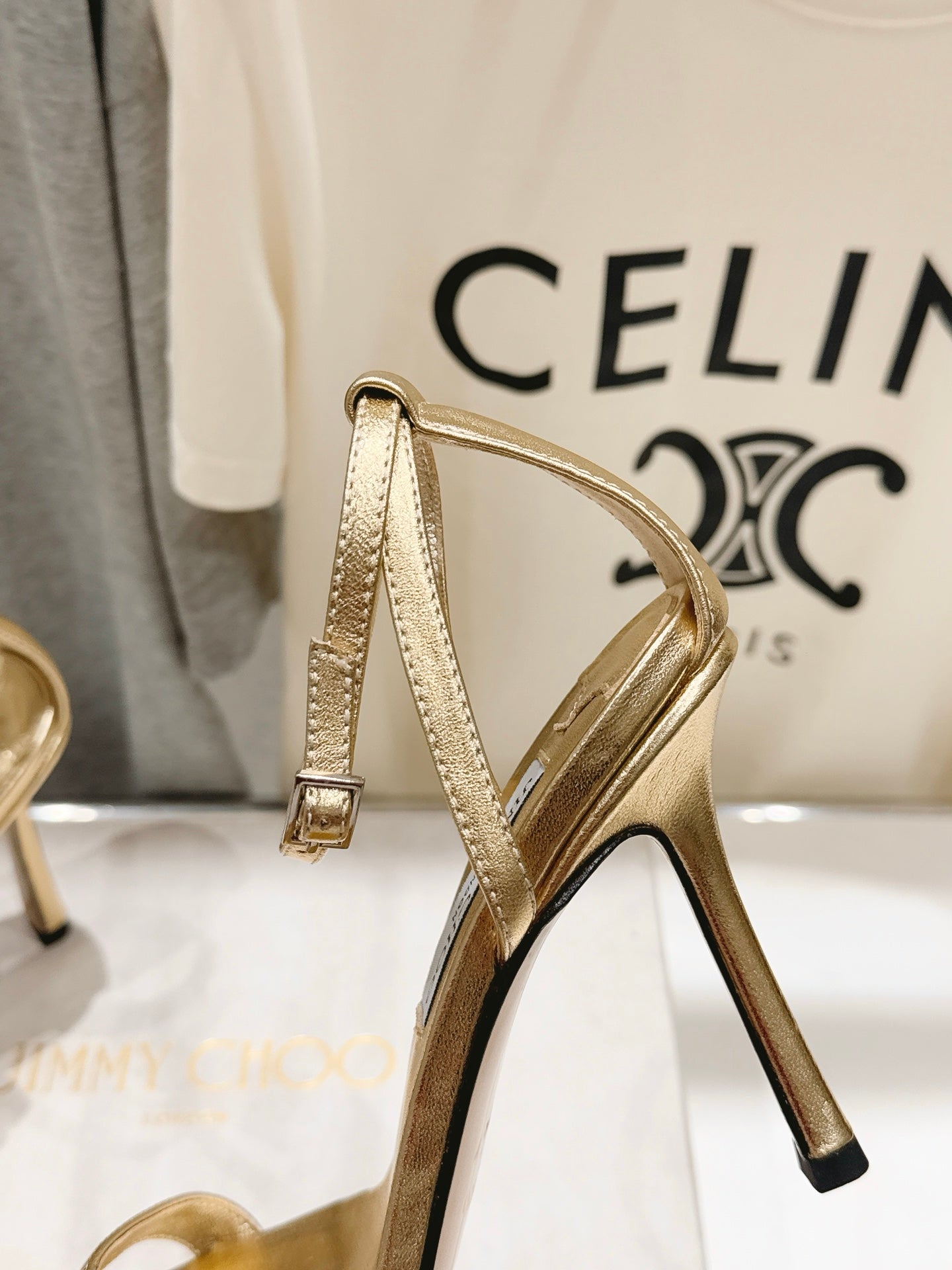 Jimmy Choo 2026 Moza Ankle-Strap Sandals 100mm Suede Sheepskin 946202