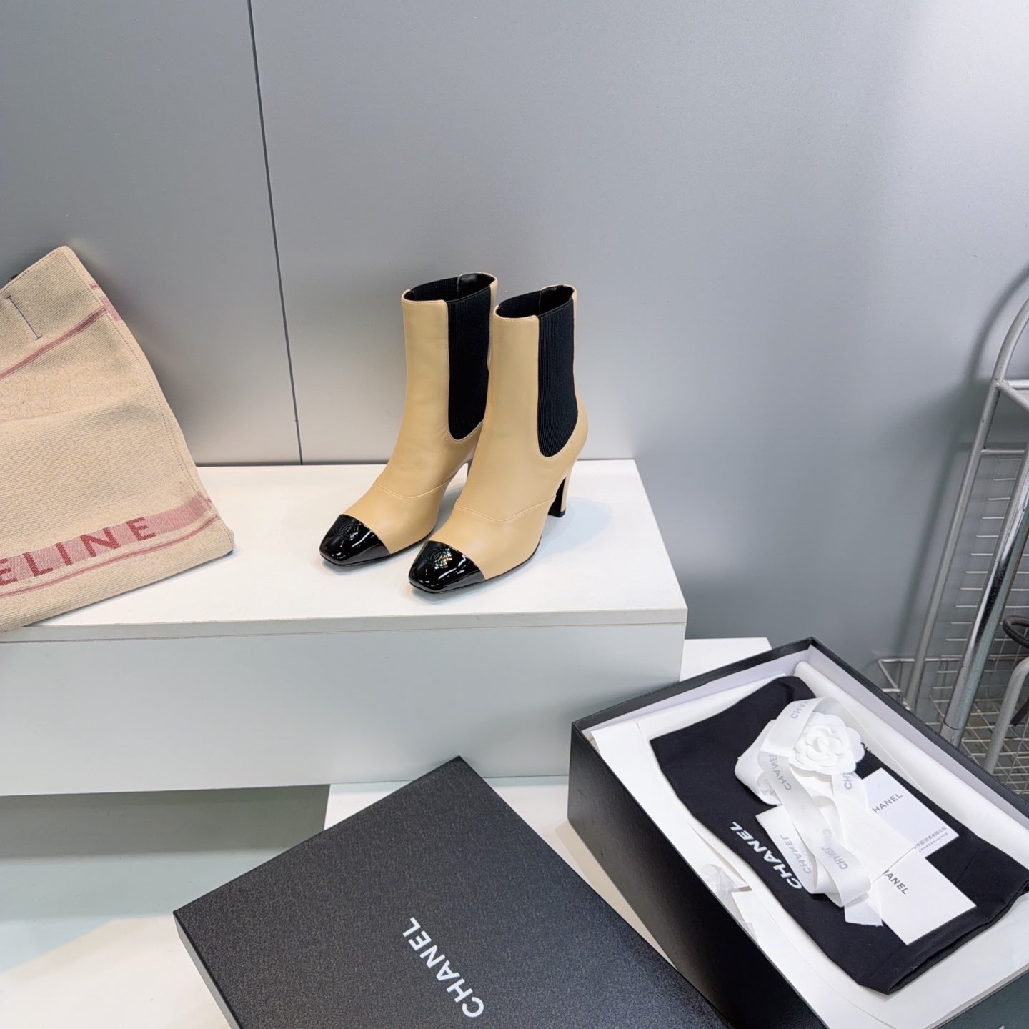 Chanel 2026 Chelsea Ankle Boots 65mm Suede Sheepskin 942747