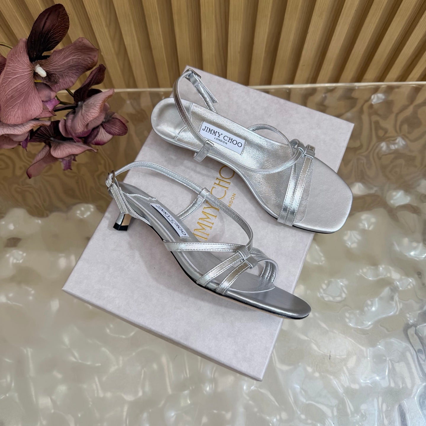 Jimmy Choo 2026 Farris Sandals 30mm Cowhide 949824