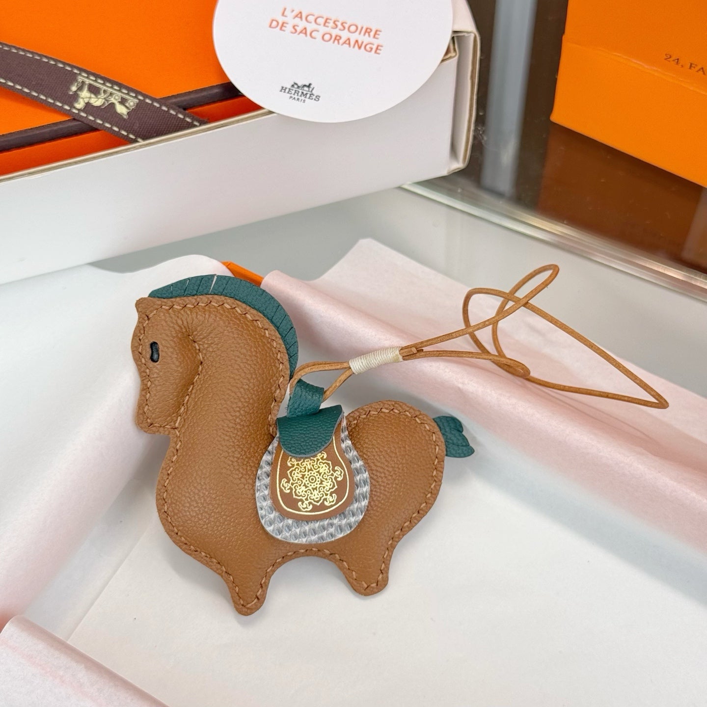 Hermes Equestrian Charm Leather