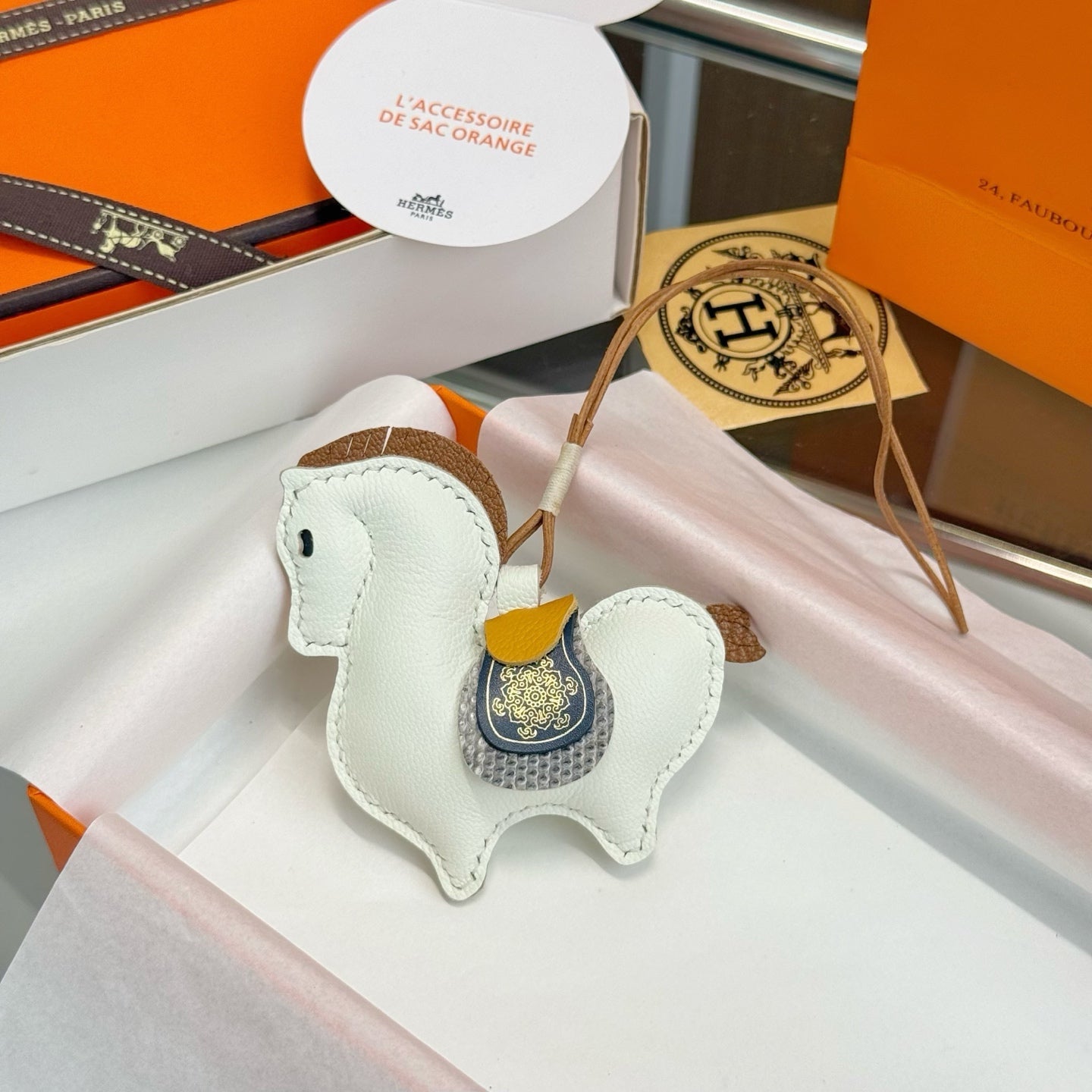 Hermes Equestrian Charm Leather
