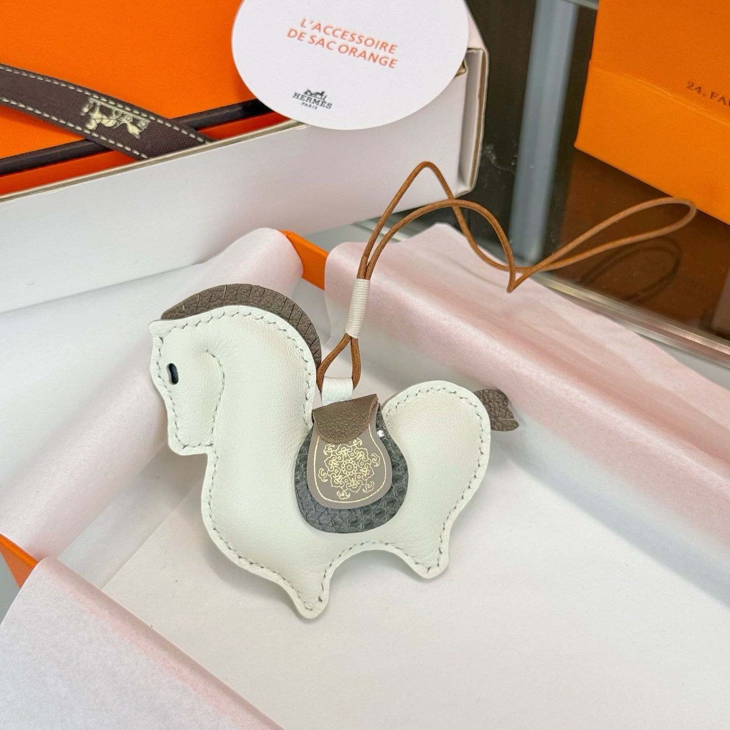 Hermes Equestrian Charm Leather