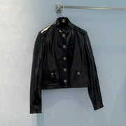 CC 25 Leather Jacket Black Lambskin
