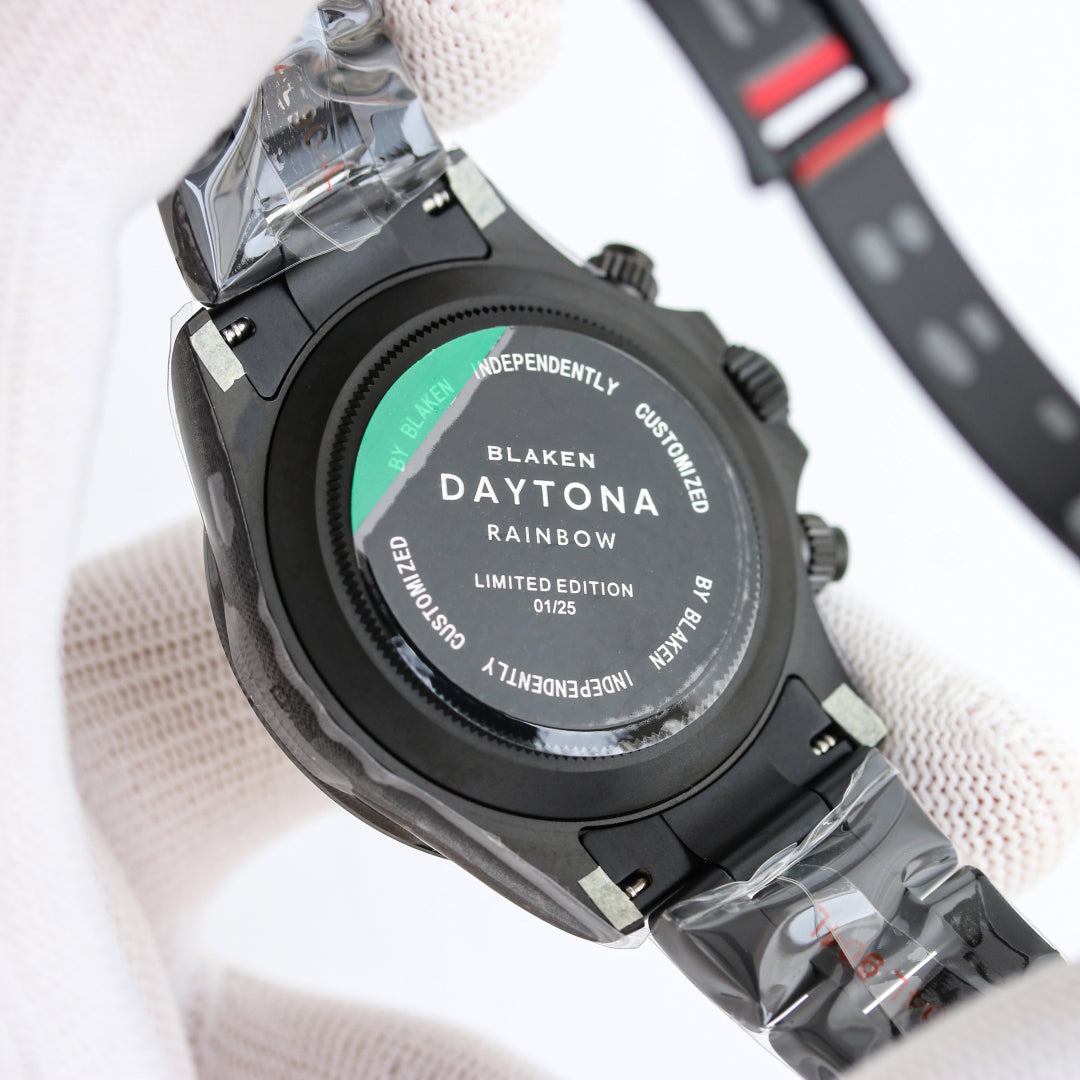Rolex Daytona 40mm Carbon Black Silver Hand