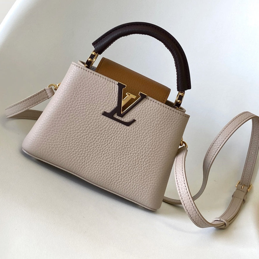 LV 2026 Capucines Bag Beige Brown Taurillon Cowhide Leather 281631