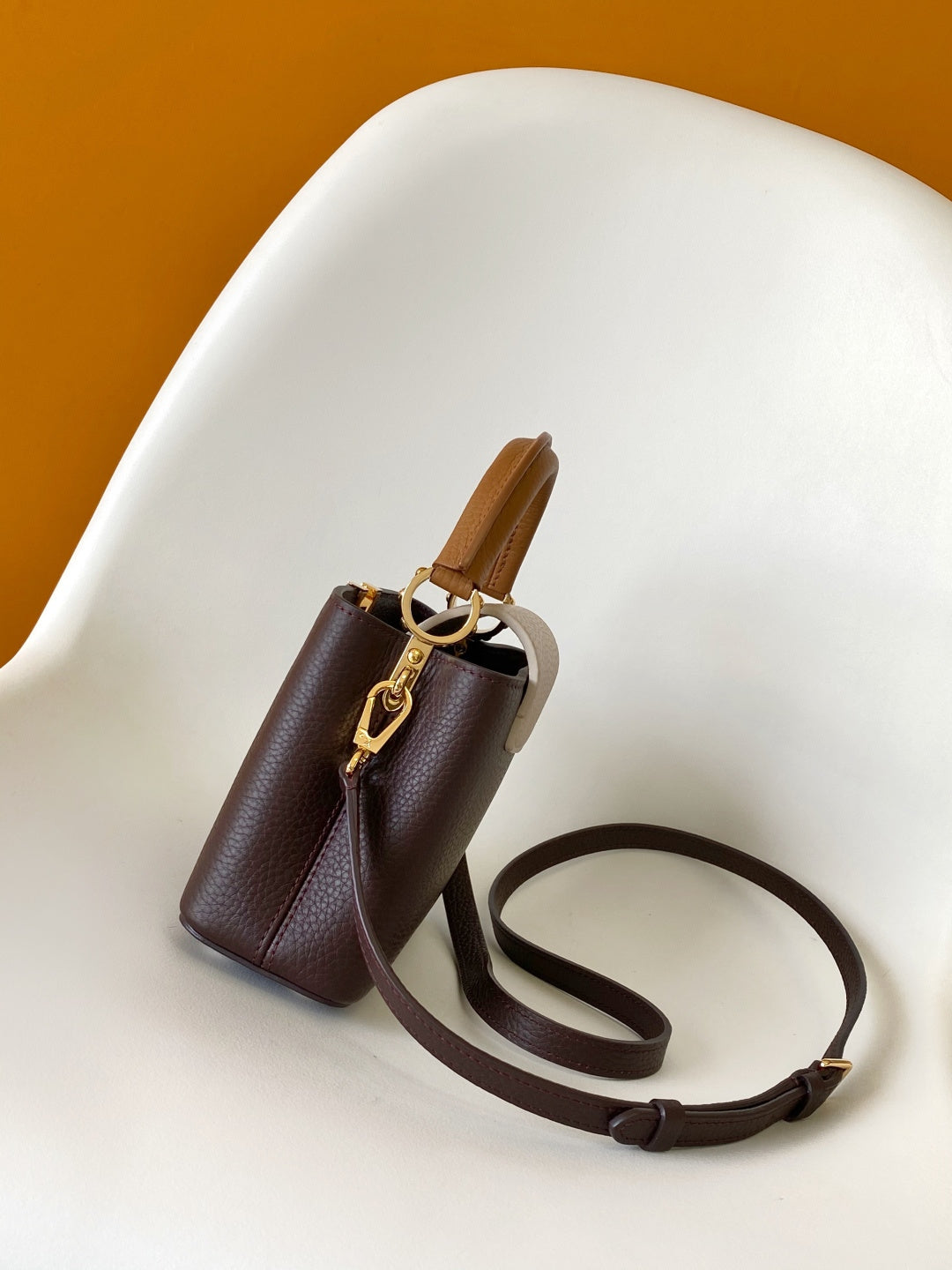LV 2026 Capucines Bag Brown Chocolate Taurillon Cowhide Leather 281624