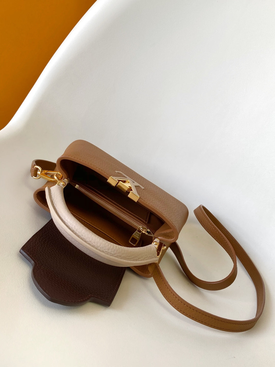 LV 2026 Capucines Bag Brown Taurillon Cowhide Leather 281638