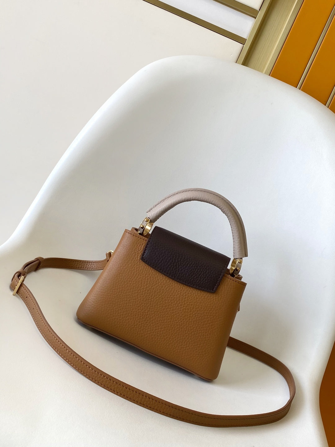LV 2026 Capucines Bag Brown Taurillon Cowhide Leather 281638