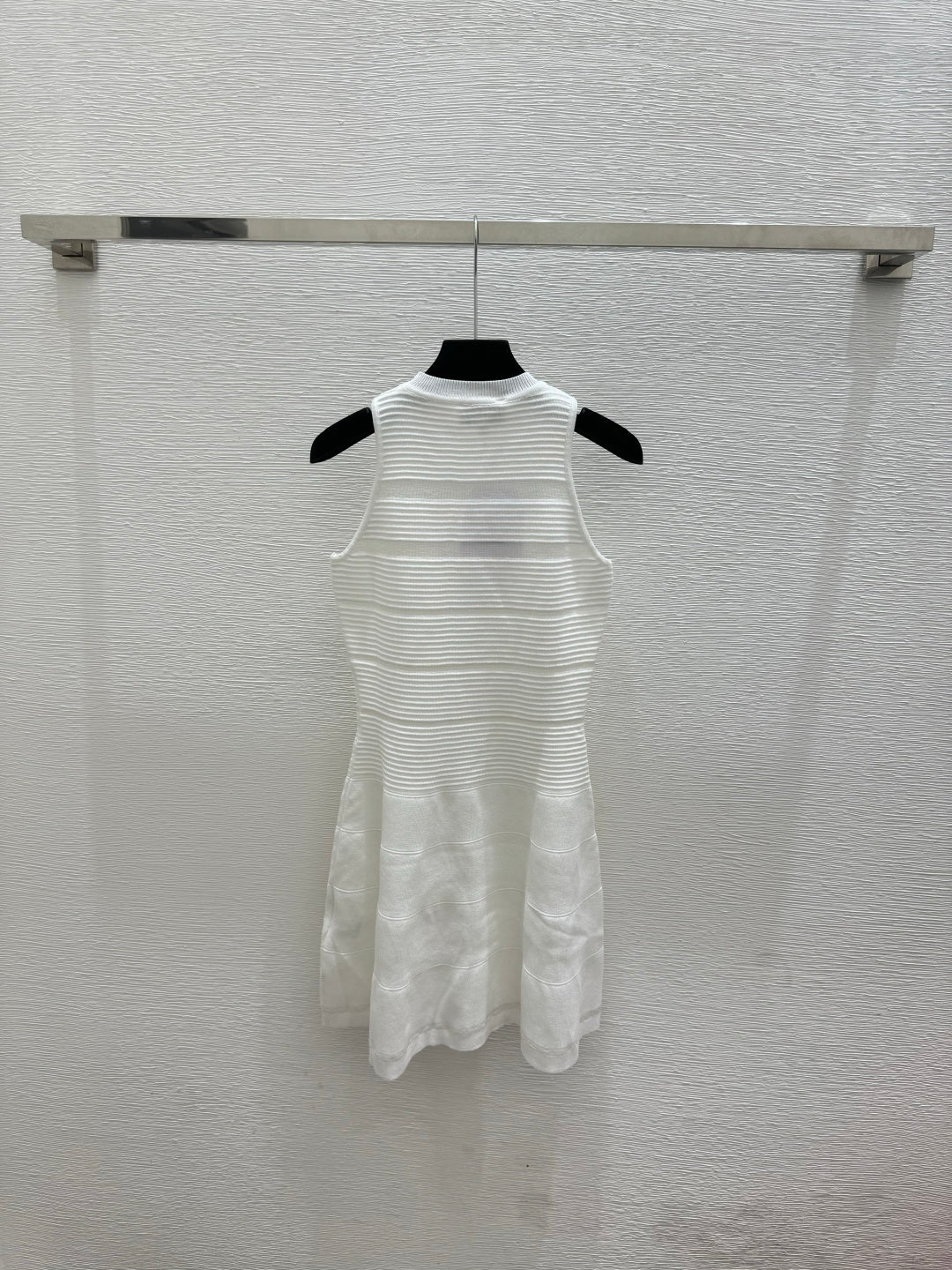 Chanel 2026 Round Neck Knitted Vest Dress Wool Cashmere 516050