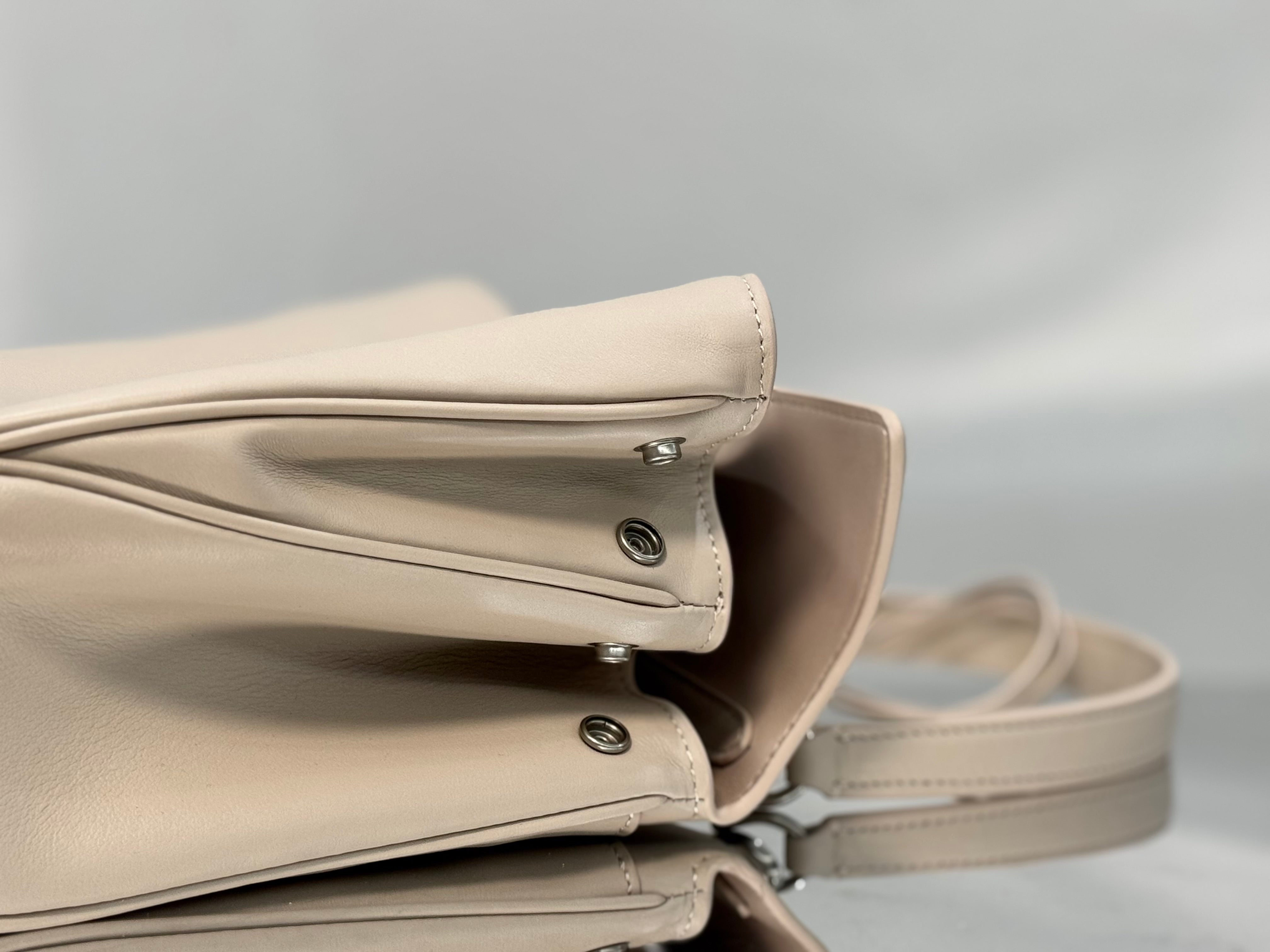 Balenciaga Small Bag 29 Beige Calfskin Sliver Hardware