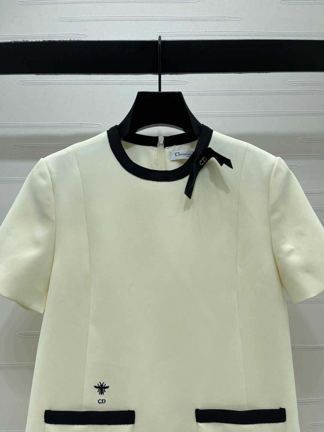 Dior 2026 Dress Cream Black Cotton Polyester