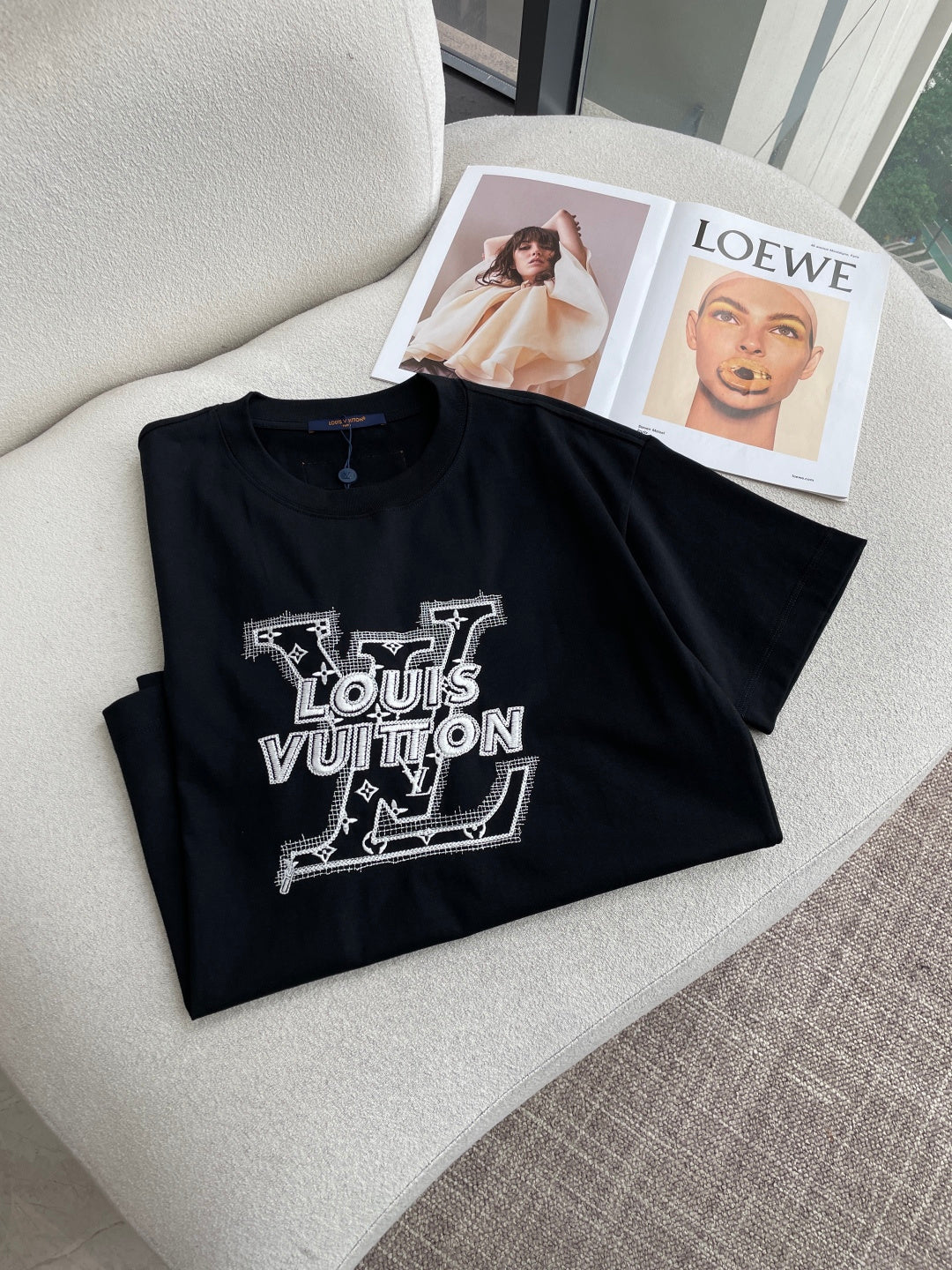 LV 26A Short-Sleeve T-Shirt Oversized Cotton 405944