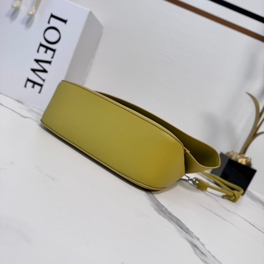Loewe Ola Medium Bag Mustard Olive Calfskin 274670