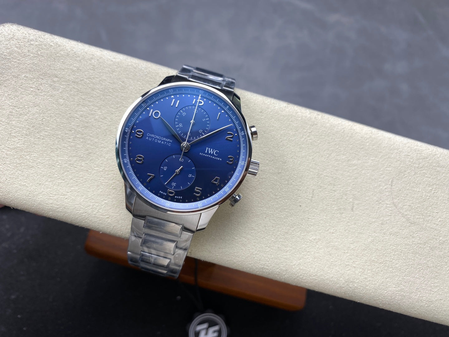 IWC Portuguese 41mm Blue Dial Silver Numerals Steel Case