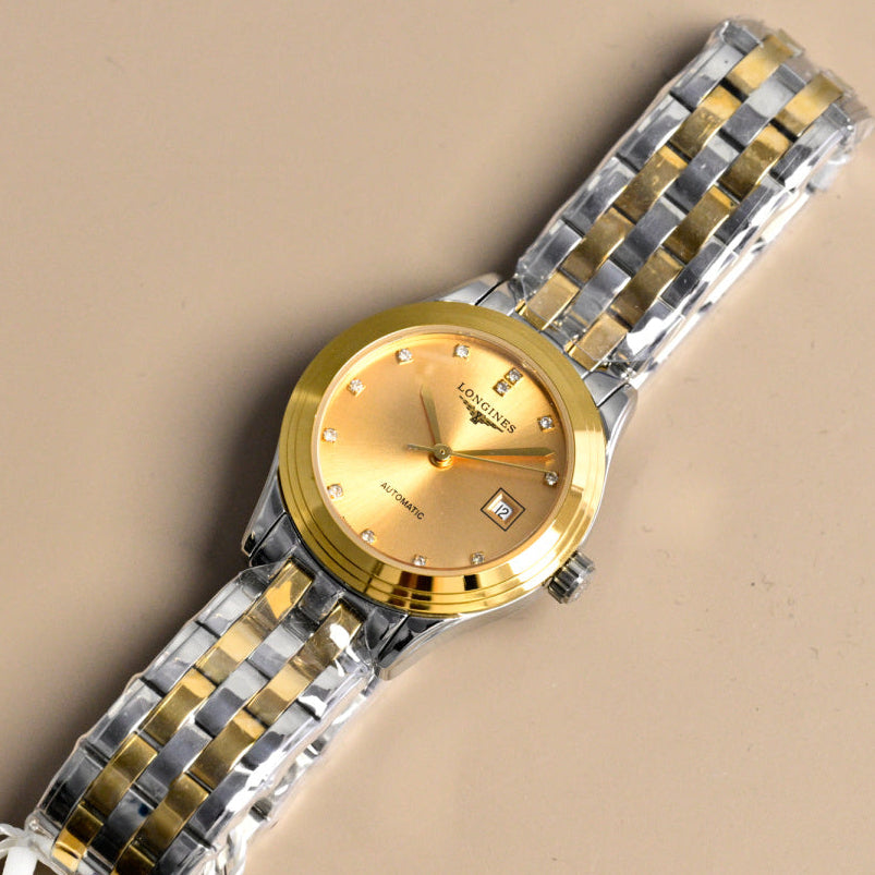 Longines Flagship 28mm Sliver Case Steel Gold