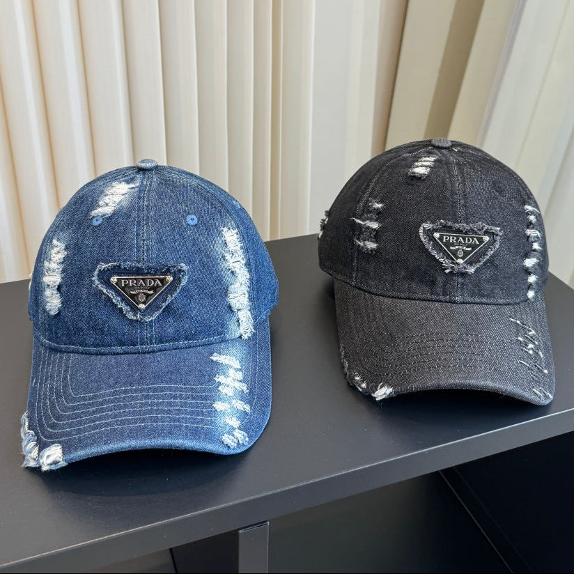 Prada Denim Baseball Cap 213450