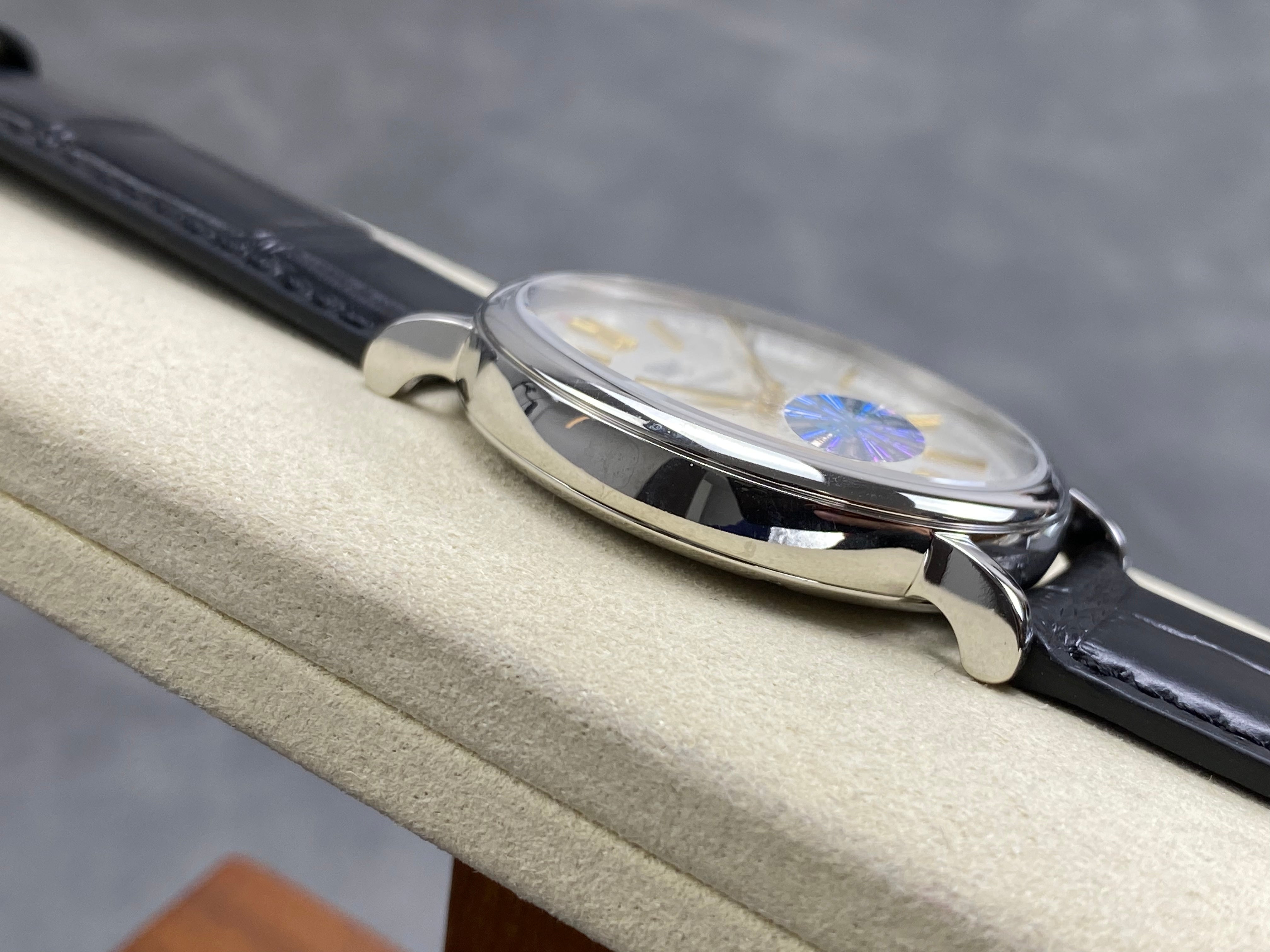IWC Portofino 41mm Cream Dial Black Crocodile Leather Strap