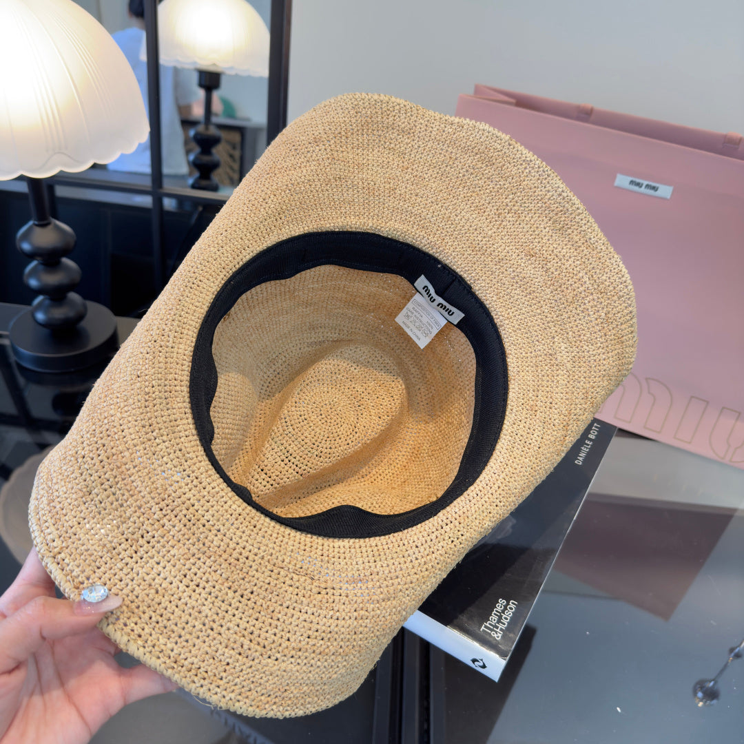 Miumiu Straw Cowboy Hat 221066